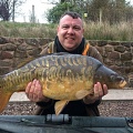 HERE IS JASON BAINBRIDGE WITH A CORKING 20LB  13oz MIRROR CAUGHT FROM PEG 6.