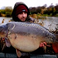here is adam lunt with a 29lb 12oz millbrook mirror.
