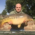 here is kieran richards with a 23lb corking millbrook mirror a new (pb) well done mate.