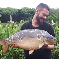 here is danny mac with a 24lb 12 oz mirror.