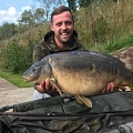 here is nathan clowes with a 29lb 8oz  mirror, his new (pb)