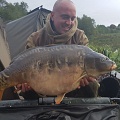 here is mark rhodes (rodders) with a 37lb millbrook mirror, a NEW lake record and his NEW PB, well done mate good angling.